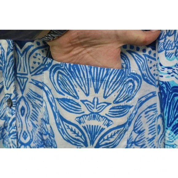 Land's End Long Sleeve Button Down Blouse-Size 18 - Picture 3 of 7